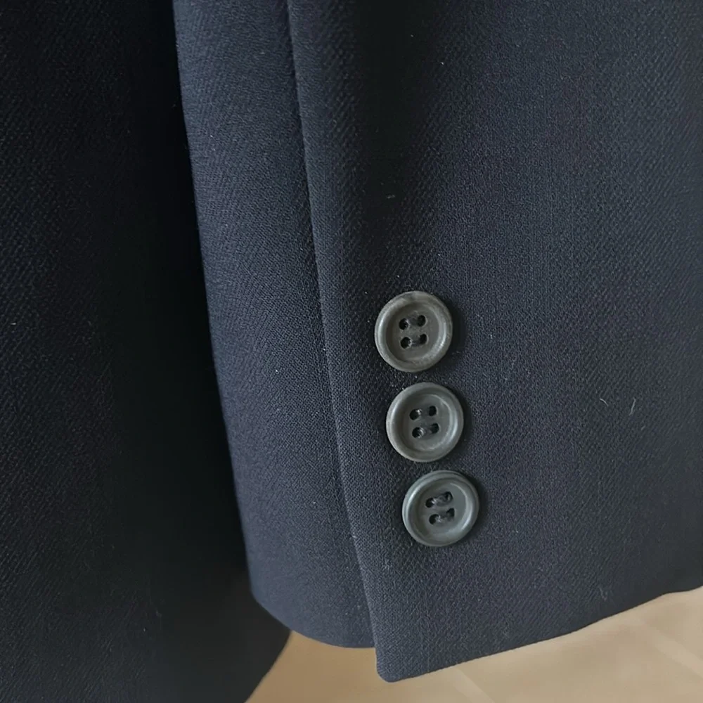 VTG GIORGIO ARMANI Ladies Pant Suit, Sz 8, black - Picture 8 of 17